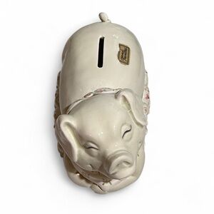 Vintage Fitz And Floyd Piglets & Mom in a Hog Heaven PIGGY BANK